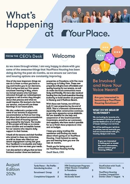 What's Happening at YourPlace: August 2024 – Download PDF