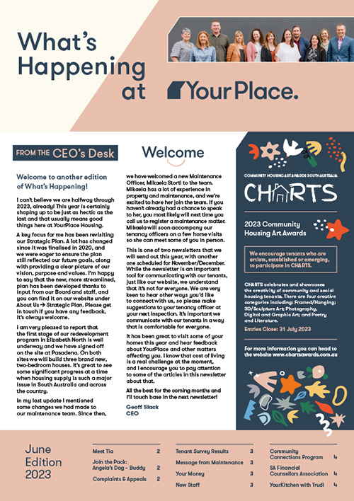 What's Happening at YourPlace: June 2023 – Download PDF